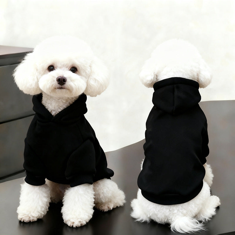 Hooded Fleece Pet Sweatshirt for Dogs and Cats