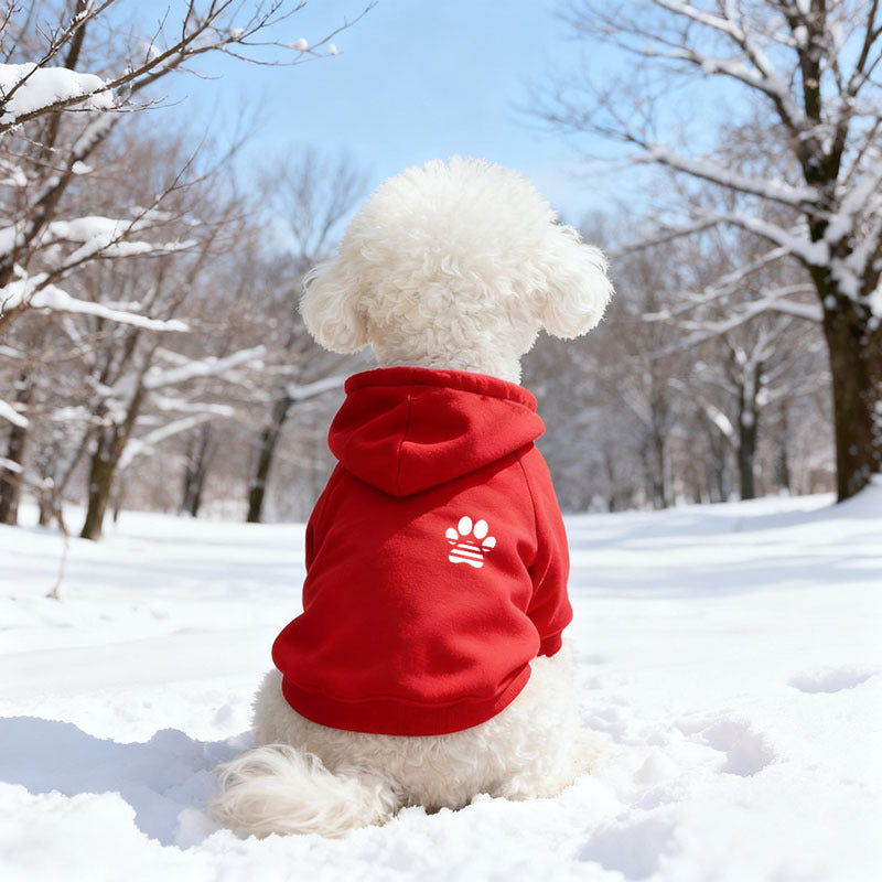 Hooded Fleece Pet Sweatshirt for Dogs and Cats