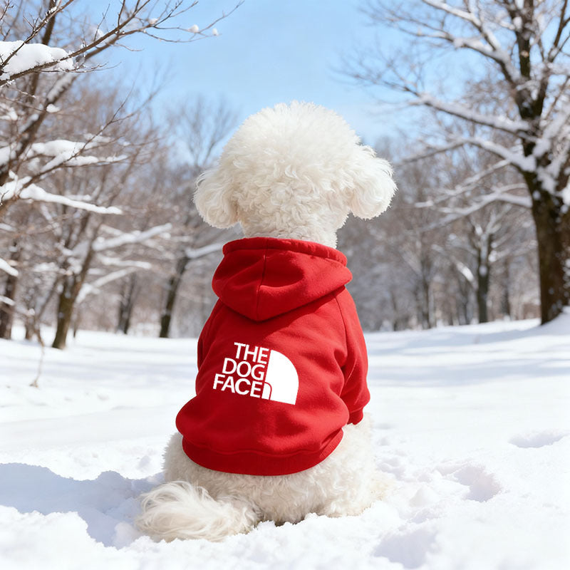 Hooded Fleece Pet Sweatshirt for Dogs and Cats